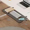 Tablero de Extensión para Escritorio Oficina Escritorio Perforación-Gratis Ampliación Extensión Artefacto Escritorio de Computadora Plegable Bandeja para Teclado