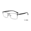 Nuevos Armazones Metálicos de Acero para Lentes de Armazón Grande Casual de Negocios para Hombre Fabricante de Danyang Venta al por Mayor Se Pueden Montar con Graduación