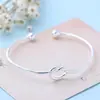 Pulsera Personalizada de Nudo Simple de Amor de Moda Estilo Coreano