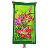 Millones de Artículos en Stock: Diseño Realista de Flor de Lirio, Elegante Toalla de Playa de Secado Rápido, Toalla de Baño Absorbente, Directo del Fabricante, Personalizable