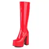 Botas tamanho grande 40-45 comércio exterior transfronteiriço sapatos femininos 202222 outono e inverno novas botas femininas sola grossa salto grosso salto alto