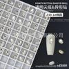 Decoraciones Transparentes para Uñas con Pedrería Puntiaguda, Pedrería con Forma de Corazón Torcido y Hacha, Pedrería Cuadrada Gruesa con Forma de Mariposa, Accesorios de Lujo Ligero de Cristal al por Mayor