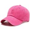 Chapéu Masculino Boné de Baseball Lavado Revestido Cor Placa Clara Estilo Coreano Simples Boné de Aba Reta Cor Sólida Chapéu de Sol Esportivo