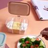 Caja de Condimentos Combinación Doméstica Celebridad de Internet Douyin Plástico Múltiples Compartimentos a Prueba de Humedad Restaurante Cocina Integrado Botella de Condimento de Polvo de Hielo Venta al por Mayor