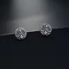 Aretes de cruz de flor de iris para hombre, estilo hip-hop, diseño genial y único, aretes elegantes para mujer, adecuados para uso diario, accesorio versátil