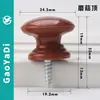 Manija Redonda de Hongo Autoperforante de Plástico de Agujero Único con Broca Moderna Simple para Cajón, Gabinete, Botiquín, Puerta de Mueble, Manija Pequeña
