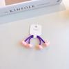 Set de 2 piezas ~ Cuerda para el cabello de contraste de color caramelo Bola redonda Accesorios para el cabello de niños Anillos para el cabello de estrella Diadema para cola de caballo Adorno para la cabeza lindo Goma