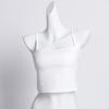 Camisola de Verano con Almohadillas de Sujetador Incorporadas, Se Puede Usar como Capa Exterior o como Capa Interior, Fábrica de Origen, Top Corto