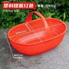 Cesta Portátil de Vime Sintético Tecido para Uso Doméstico, Cesta de Compras para Frutas e Legumes, Cesta Azul para Colheita de Frutas, Carregando ao Ar Livre Azul