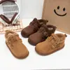 Birkenstocks Cálidos para Niñas 2026 Nuevas Llegadas de Invierno Botas de Nieve de Caña Baja Forradas de Felpa para Niñas Zapatos de Algodón Gruesos con Suela Suave para Niños