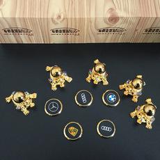 Soporte para teléfono móvil perezoso para coche giratorio de 360 grados decoración de coche sapo dorado recolector de riqueza soporte magnético multifuncional para navegación de coche