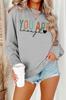 Estación Independiente para Mujer Amazon TÚ ERES St. Sudadera suelta con cuello redondo Festival Paric