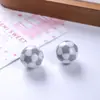 Cuentas de bola acrílica, cuentas de fútbol, cuentas sueltas, fútbol, baloncesto, cuentas de béisbol, cadena para teléfono DIY, cuentas para pulsera, 16 mm