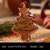 Enfeites de Festa de Natal Transfronteiriços Criativos Fofos Rena de Resina Homem de Gengibre Decoração de Árvore de Natal Artesanato de Resina