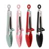 Pinza de silicona para alimentos transfronteriza de Amazon con soporte para barbacoa, pinza para alimentos de dos piezas de 9 y 12 pulgadas
