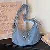 Transfronterizo 2026 Verano Nuevo Versátil Casual Simple Gran Capacidad Mujer Texturizada Hombro Cruzado Bolso Dumpling