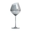 Juego de Copas de Vino Sijin, Copas de Vino de Cristal, Decantador, Copa Creativa Galvanizada Color Gris Humo, Juego de Vino