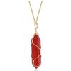 Collar de Ágata Transfronterizo de Comercio Exterior Ágata Piedra Cristal Ágata Roja para Mujer Niña Collar Colgante de Ágata Roja Natural