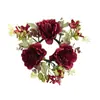 Guirnalda de Candelabro de Peonía Artificial Feliz Estilo Europeo Flores Falsas Atmósfera Romántica Boda Decoración del Hogar Escritorio Dormitorio Adornos