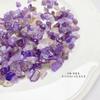 Bolsa de 20 g de cuentas de grava de colores con halo transparente irregular para hacer pendientes hechos a mano.