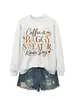 Suéter holgado color café Amazon Wish Sitio Independiente Moda Casual Nueva sudadera para mujer Comercio exterior