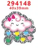 Accesorios Acrílicos de Dibujos Animados con Purpurina Transfronterizos Accesorios de Joyería DIY de Resina Parche Pasador Pasador Gt-Y-293474