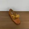Zapatos Mary Jane para mujer con aumento interno de altura y punta cuadrada, colección de verano 2026, adecuados para combinar con faldas, zapatos de ballet con lazo, zapatos de noche