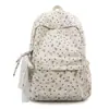 Mochila de pana dulce con lunares y mariposas de alta apariencia, estilo japonés inspired, ligera y de gran capacidad, para niñas