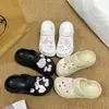 Moda e Fofo Rosa Gato Kt Laço Coração Laço Flor de Sapato Acessórios DIY Removível Fivela de Sapato Ins