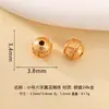 Cuentas Espaciadoras de Plata 925 Chapada en Oro con el Mantra de Seis Palabras Accesorios para Joyería DIY para Pulseras y Collares