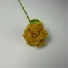Flor de Rosa de Lana Tejida a Mano con Punta Transfronteriza Mueble Terminado Puesto de Mercado Nocturno Ramo Tejido a Crochet de Lana