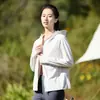 Ropa de Protección Solar de Seda de Hielo UPF50+ para Mujer 2025 Nuevo Verano Casual Holgada con Capucha Ropa de Protección Solar para Hombre