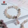 Pulseira de jade She Taicui cor primária violeta contas de abóbora pulseira de jade fornecimento ao vivo jade atacado