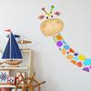 Pegatinas de pared de jirafa de colores, pegatinas de dibujos animados para la puerta del dormitorio de los niños, papel pintado decorativo para embellecer el jardín de infancia, pegatinas autoadhesivas