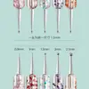 Paquete de 5 Brocas de Doble Punta Varilla Espiral de Acrílico Punto Flor Aguja Pintura DIY Arte de Uñas Diseño Creativo Herramientas para Arte de Uñas