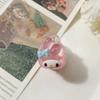 Sanrio nuevo anillo para el cabello de dibujos animados línea telefónica pequeña banda de goma ins lindo dulce niña cuerda para el cabello tocado
