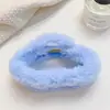 Pinza para el Cabello Peluda para Mujer, Pinza de Garra Grande de Felpa para la Parte Posterior de la Cabeza, Accesorio para el Cabello, Pinza Grande Esponjosa de Tiburón para Otoño e Invierno