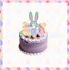 Decorações de Páscoa, Ovos Coloridos, Bandeiras, Faixas, Enfeites Espirais Pendurados, Coelho, Conjunto Pequeno de Decorações para Festa de Feliz Páscoa