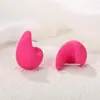Pendientes de Gota de Agua Geométricos Simples Más Vendidos, Pendientes de Frijol Pequeño de Color Caramelo Acrílicos, Tachuelas Versátiles Estilo Europeo y Americano