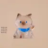Nova caixa surpresa de pal de gato transparente decoração de escritório criativa desenho animado brinquedo moderno presente de aniversário ornamento de mesa