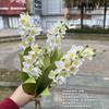 Nova simulação lírio-do-vale branco fabricantes de comércio exterior 5 garfos lírio-do-vale feito à mão segurando flores casamento casa flores artificiais atacado