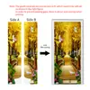 Pegatinas de puerta autoadhesivas removibles, pegatinas de pared impermeables, entrega directa del fabricante, adecuadas para renovación de casa de alquiler, especificaciones de tamaño