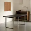 Madera maciza, ensamblado directamente, escritorio de gran tamaño, escritorio de oficina moderno y minimalista, mesa de sala de reuniones, escritorio rectangular comercial para computadora