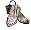 Novo Estilo Quadrado Moda Coreana Bolinhas Lenço Feminino 70cm Lenço Profissional Lenço Decorativo Versátil Bolsa