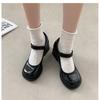 Zapatos Mary Jane Negros de Verano Estilo Francés de Tacón Grueso para Mujer 2024 Nuevos Estilo Japonés Retro Uniforme JK Zapatos de Cuero de Tacón Alto