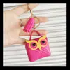 Bolsa de Monedero con Borlas de Búho Estilo Coreano Colgante Creativo de Moda Dibujos Animados Bolsa para Auriculares Colgante para Llavero de Coche