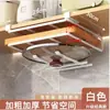Armário de Parede de Cozinha Suporte Pendurado para Tampas de Panela Organizador Suporte de Armazenamento Multiuso Suporte de Armazenamento para Tábua de Corte Cabide Divisor de Armário