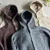 Nuevo cárdigan de punto con capucha para otoño e invierno para hombres y parejas, estilo old money, cálido y cómodo, venta al por mayor de fábrica transfronteriza