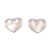 Nuevo colgante de herraje en forma de corazón logo láser tirador de corazón accesorios para ropa y equipaje colgante de amor