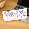 Estojo de Lápis Fofo Estilo Japonês Desenho Animado Ji Yi Bolsa de Papelaria de Camada Única PU Bolsa de Armazenamento de Papelaria com Estampa Completa Frente e Verso Máquina de Garra Portátil